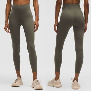 $118 Lululemon Glow Up Super-High-Rise Leggings Tight 25" Army Green